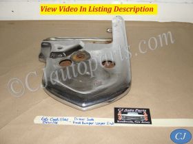 OEM 1966 Cadillac Deville Eldorado Calais Fleetwood LEFT DRIVER SIDE UPPER FRONT BUMPER END #3513678